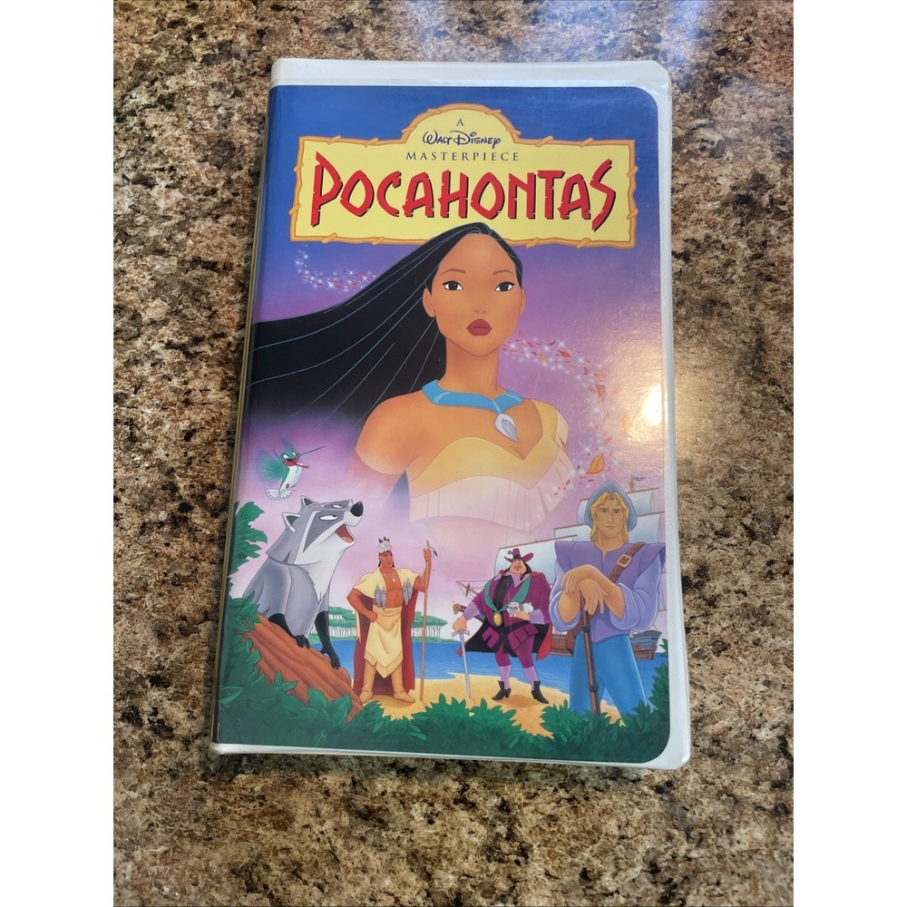 Pocahontas VHS Disney Video Tape Masterpiece Animation Classic Vintage Clamshell